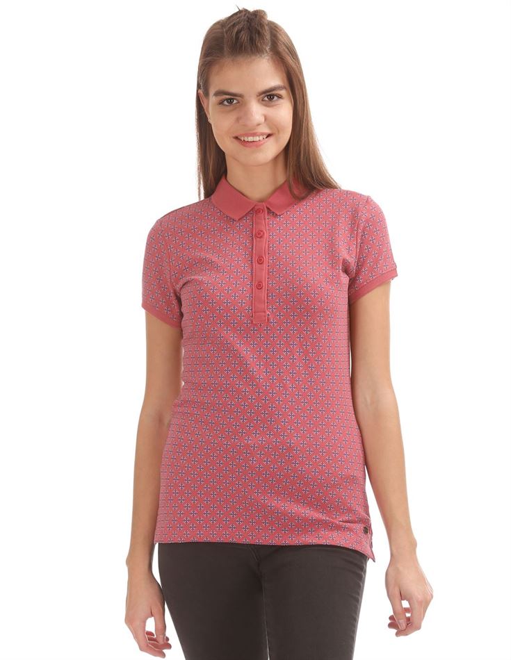 U.S. Polo Assn. Women Casual Wear Printed T-Shirt
